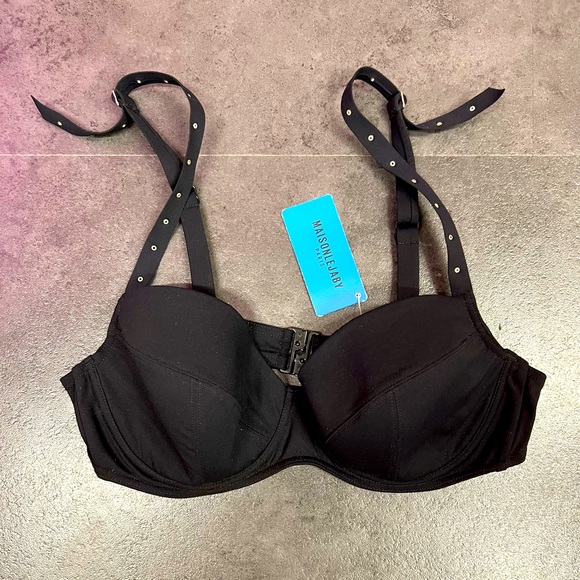 Black Bikini Top Bra Cup Sized - Picture 1 of 4